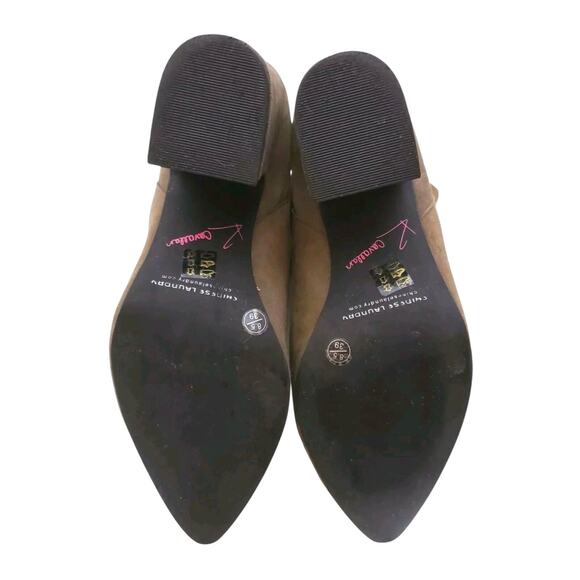 Kristin Cavallari x Chinese Laundry Suede Starlight Green Bootie Women's 8.5 - Picture 8 of 8